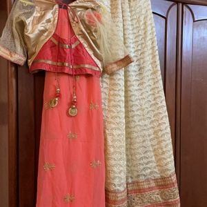 "Peaches n cream" lehenga
